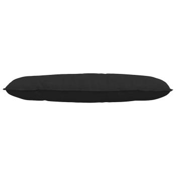 Rücken Kissen Schwarz 120 x 50 cm Mikrofaserstoff