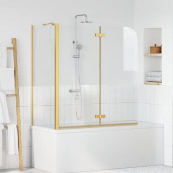 ARDEBO.de - Duschabtrennung Gold 120 x 68 x 130 cm ESG-Glas und Aluminium