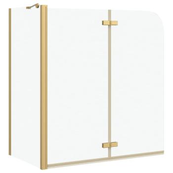 Duschabtrennung Gold 120 x 68 x 130 cm ESG-Glas und Aluminium