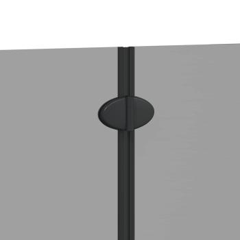 Duschabtrennung Schwarz 95 x 140 cm ESG-Glas und Aluminium