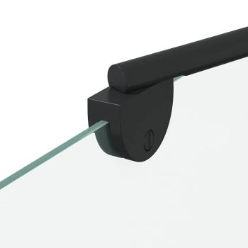 Badabtrennung Geometrisch Schwarz 120 x 67 x 129 cm