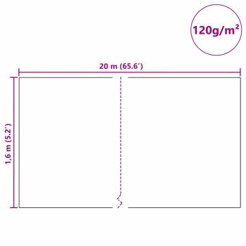 Frostschutz-Pflanzen-Vlies Weiß 20 x 1,6 m Vliesstoff