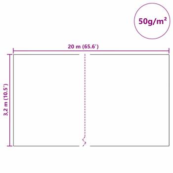 Frostschutz-Pflanzen-Vlies Weiß 20 x 3,2 m Vliesstoff