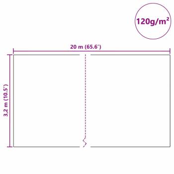 Frostschutz-Pflanzen-Vlies Weiß 20 x 3,2 m Vliesstoff