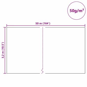 Frostschutz-Pflanzen-Vlies Beige 50 x 3,2 m Vliesstoff