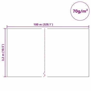 Frostschutz-Pflanzen-Vlies Beige 100 x 3,2 m Vliesstoff