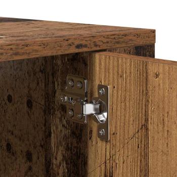 Wandmontiertes TV-Regal Wandmontiert Altholz 100 x 34,5 x 40 cm