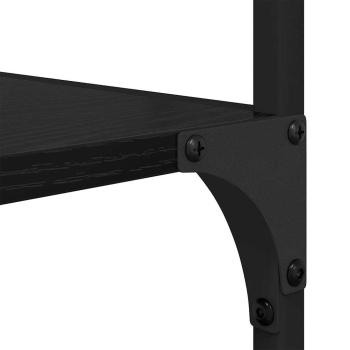 Regal Schwarz Eichen-Optik 50 x 33 x 153 cm Holzwerkstoff