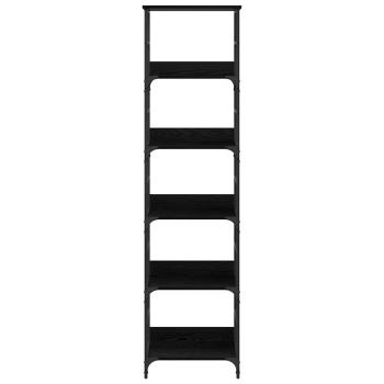 Regal Schwarz Eichen-Optik 50 x 33 x 188,5 cm Holzwerkstoff