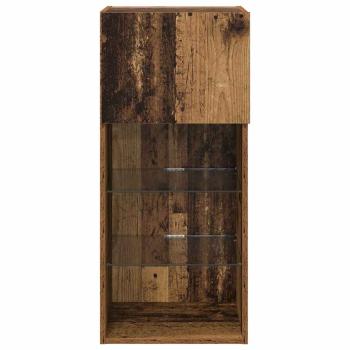 Wandmontierter TV Schrank Altholz 40,5 x 30 x 90 cm