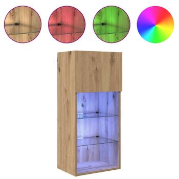 Wandmontierter TV Schrank Artisan-Eiche 40,5 x 30 x 90 cm