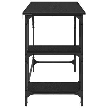 Schreibtisch Schwarz Eichen-Optik 120 x 50 x 75 cm