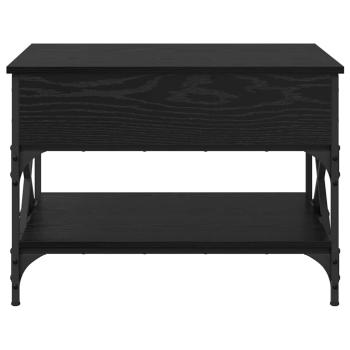 Couchtisch Schwarz Eichen-Optik 70x50x50cm Holzwerkstoff