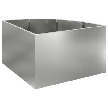 Eckpflanzer Silber 60 x 60 x 35 cm Verzinkter Stahl