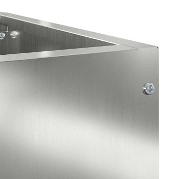 Eckpflanzer Silber 60 x 60 x 35 cm Verzinkter Stahl