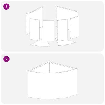 Eckpflanzer Rostig 45 x 45 x 35 cm Wetterfeststahl