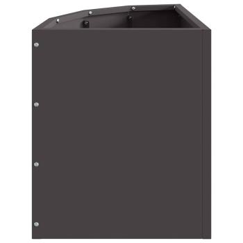 Eckpflanzer Schwarz 30 x 30 x 35 cm Stahl