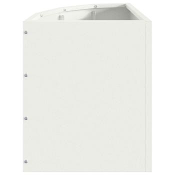 Eckpflanzer Weiß 30 x 30 x 35 cm Stahl