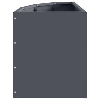 Eckpflanzer Anthrazit 30 x 30 x 35 cm Stahl