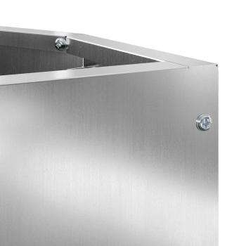 Eckpflanzer Silber 30 x 30 x 35 cm Verzinkter Stahl