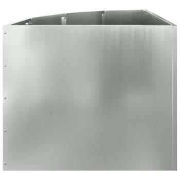 Eckpflanzer Silber 60 x 60 x 50 cm Verzinkter Stahl