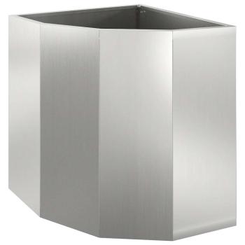 Eckpflanzer Silber 45 x 45 x 50 cm Verzinkter Stahl