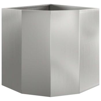 Eckpflanzer Silber 45 x 45 x 50 cm Verzinkter Stahl