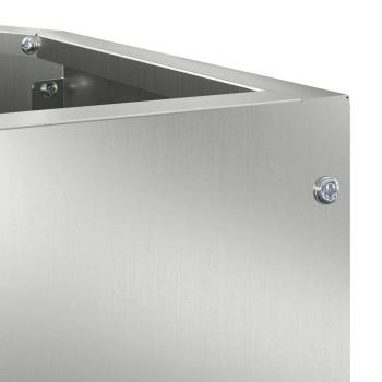 Eckpflanzer Silber 45 x 45 x 50 cm Verzinkter Stahl