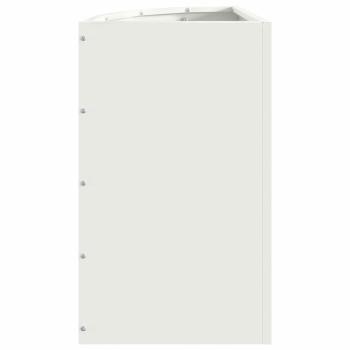 Eckpflanzer Weiß 30 x 30 x 50 cm Stahl