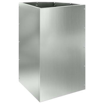 Eckpflanzer Silber 30 x 30 x 50 cm Verzinkter Stahl