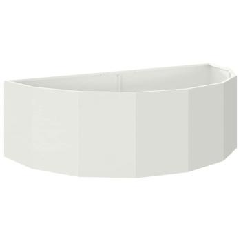 Pflanzkübel Weiß 120 x 60 x 35 cm Stahl