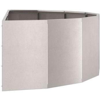 Pflanzkübel Silber 120 x 60 x 35 cm Edelstahl