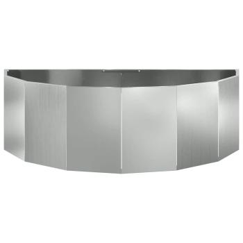Pflanzkübel Silber 120 x 60 x 35 cm Verzinkter Stahl