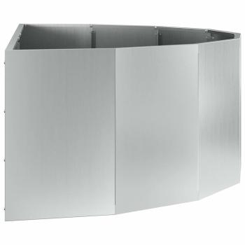 Pflanzkübel Silber 120 x 60 x 35 cm Verzinkter Stahl