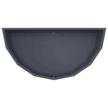 Pflanzkübel Anthrazit 90 x 45 x 35 cm Stahl