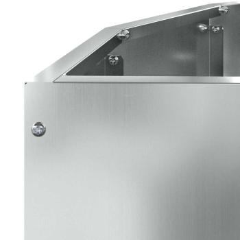 Pflanzkübel Silber 90 x 45 x 35 cm Verzinkter Stahl