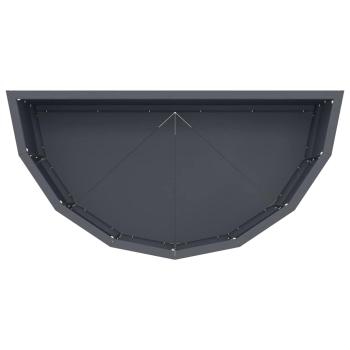 Pflanzkübel Anthrazit 60 x 30 x 35 cm Stahl