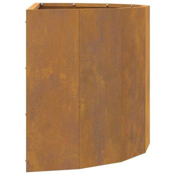Pflanzkübel Rostig 60 x 30 x 35 cm Wetterfeststahl