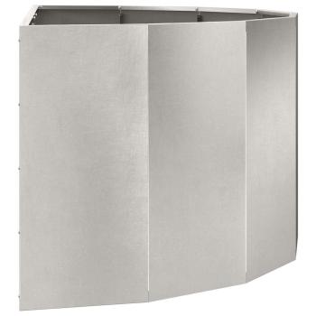 Pflanzkübel Silber 120 x 60 x 50 cm Edelstahl