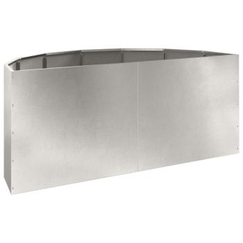 Pflanzkübel Silber 120 x 60 x 50 cm Edelstahl