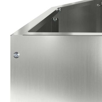 Pflanzkübel Silber 120 x 60 x 50 cm Verzinkter Stahl