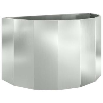Pflanzkübel Silber 90 x 45 x 50 cm Verzinkter Stahl