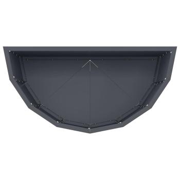 Pflanzkübel Anthrazit 60 x 30 x 50 cm Stahl