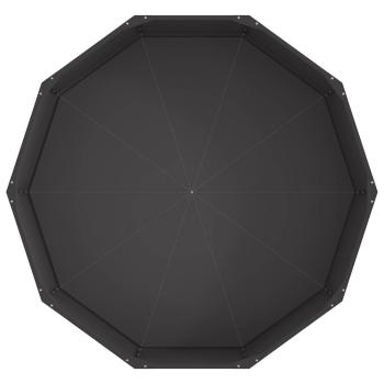 Pflanzkübel Schwarz 120 x 120 x 35 cm Stahl