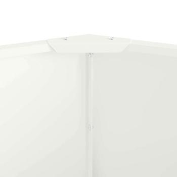 Pflanzkübel Weiß 120 x 120 x 35 cm Stahl