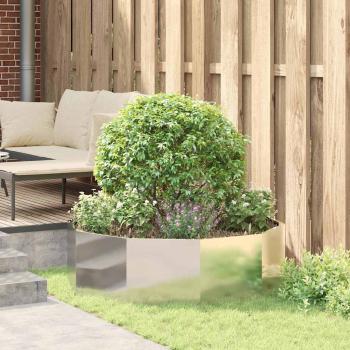 Pflanzkübel Silber 120 x 120 x 35 cm Edelstahl