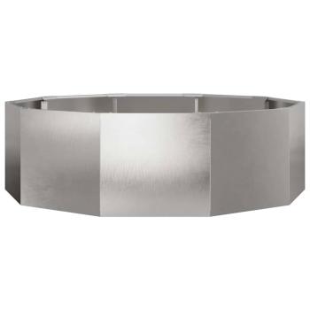 Pflanzkübel Silber 120 x 120 x 35 cm Edelstahl