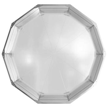 Pflanzkübel Silber 120 x 120 x 35 cm Verzinkter Stahl