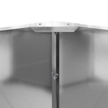 Pflanzkübel Silber 120 x 120 x 35 cm Verzinkter Stahl