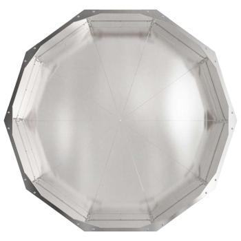 Pflanzkübel Silber 90 x 90 x 35 cm Edelstahl